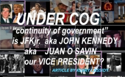 UNDER COG (CONTINUITY OF GOVERNMENT) IS JFK JR OUR VICE PRESIDENT?